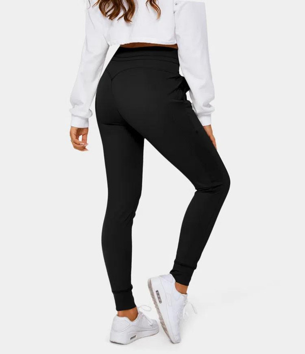 Pantalon de Jogging Uni Taille Haute zaxx