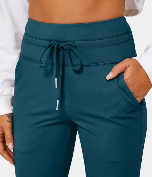 Pantalon de Jogging Uni Taille Haute zaxx