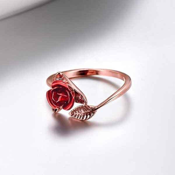 Bague en Forme de Rose zaxx