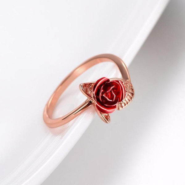 Bague en Forme de Rose zaxx