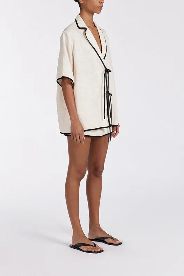 Ensemble Pyjama Deux Tons Noué zaxx