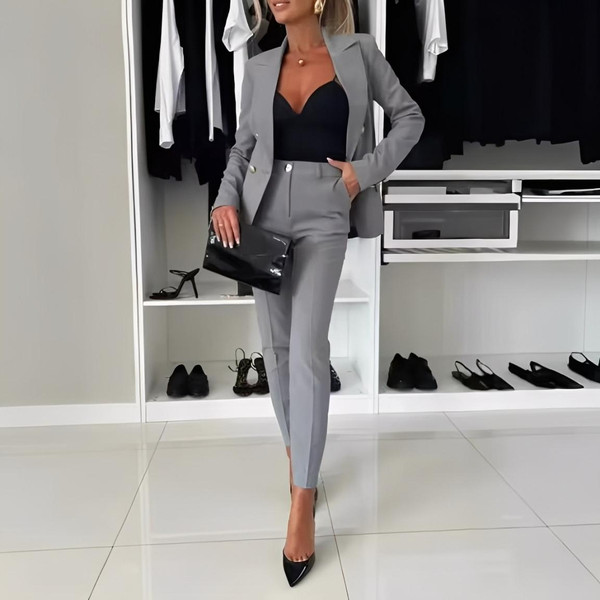 Ensemble Blazer Pantalon Crayon Léa™ Ensemble Blazer Pantalon Crayon Léa™ zaxx