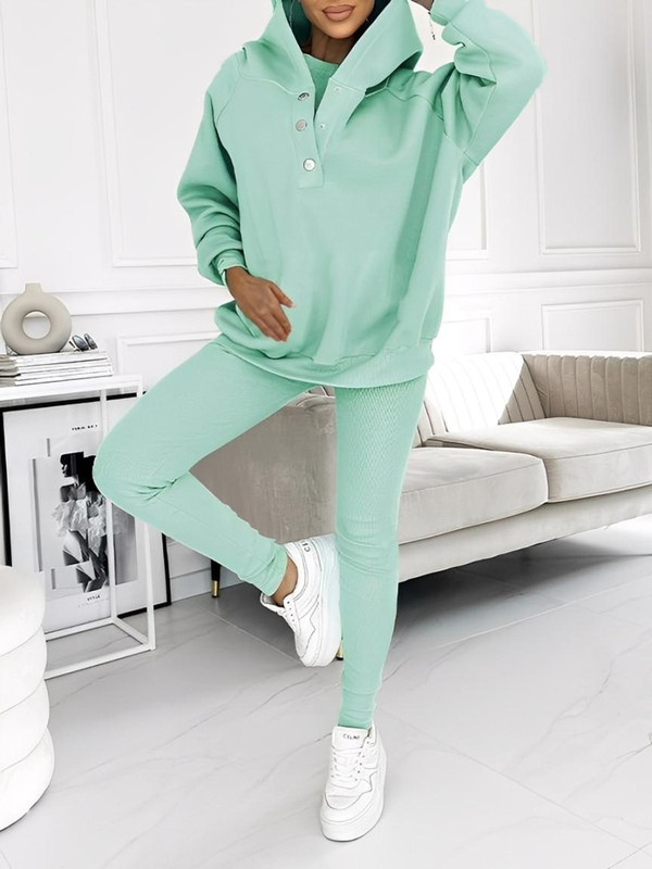 Tenue Cosy Élégante Eliora™ – Sweat à Capuche et Legging zaxx