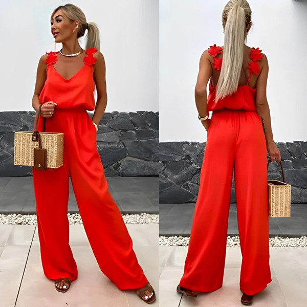Combinaison Large Fluide Femme Sans Manches Chic Nomi™ Combinaison Large Fluide Femme Sans Manches Chic Nomi™ zaxx