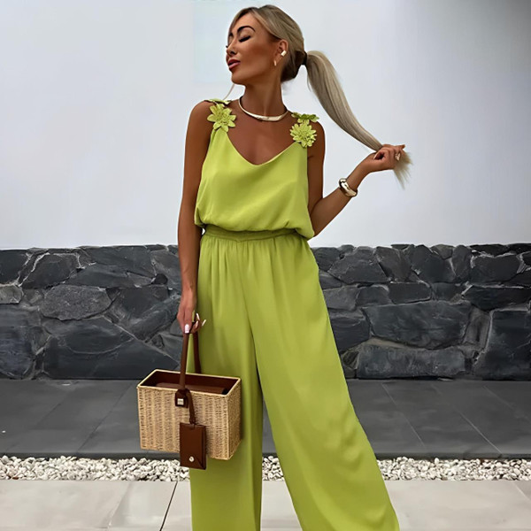 Combinaison Large Fluide Femme Sans Manches Chic Nomi™ Combinaison Large Fluide Femme Sans Manches Chic Nomi™ zaxx