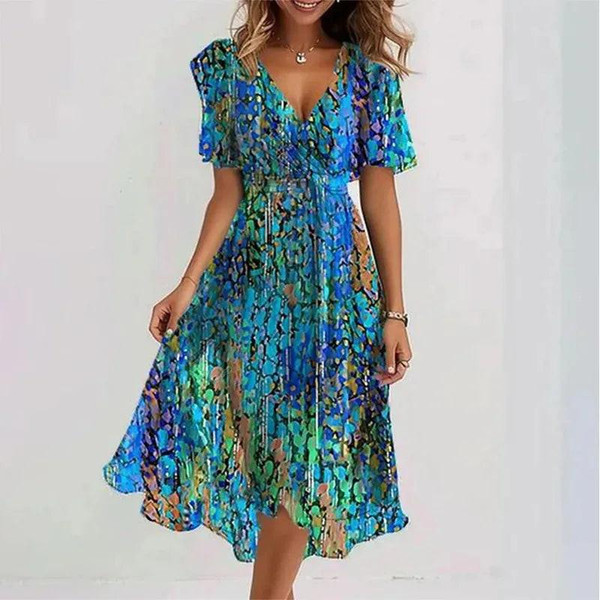 Robe à Col en V Annegret™ zaxx