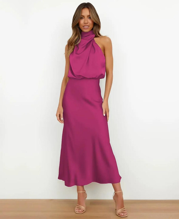 Robe Midi Taille Haute Solène™ Robe Midi Taille Haute Solène™ zaxx