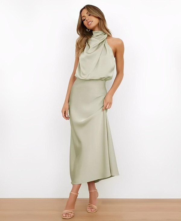 Robe Midi Taille Haute Solène™ Robe Midi Taille Haute Solène™ zaxx