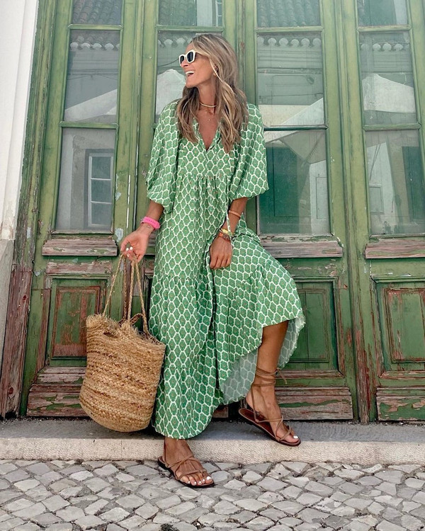 Robe Longue Bohème Lia™ Robe Longue Bohème Lia™ zaxx