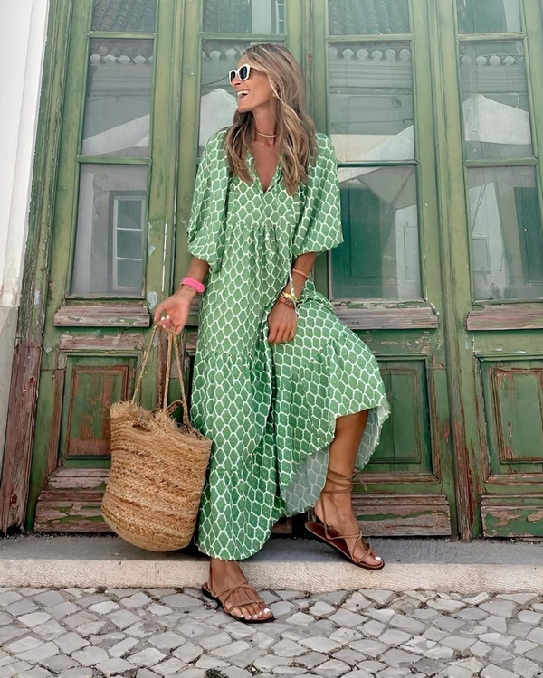 Robe Longue Bohème Lia™ Robe Longue Bohème Lia™ zaxx