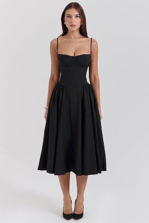 Robe Midi Corsetée Celine™ Robe Midi Corsetée Celine™ zaxx