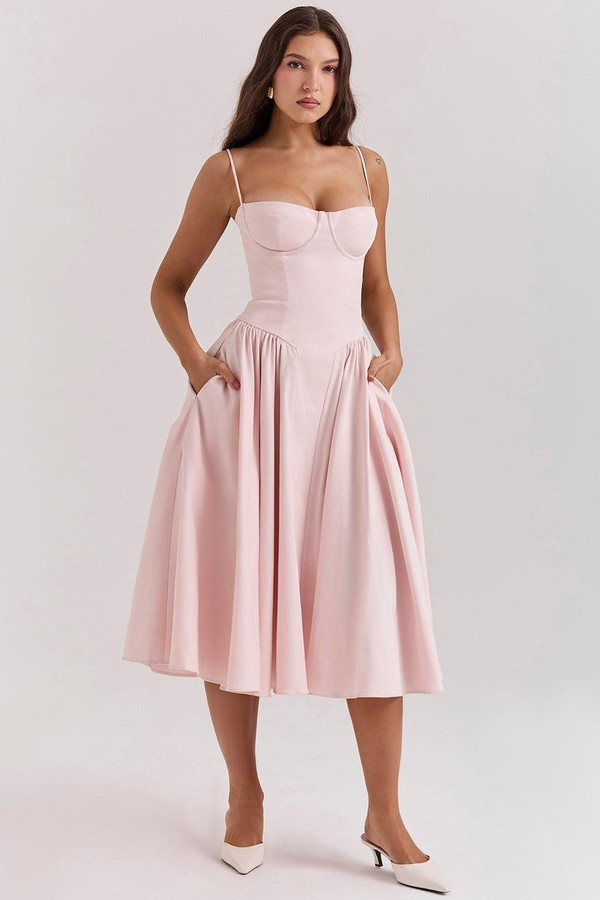 Robe Midi Corsetée Celine™ Robe Midi Corsetée Celine™ zaxx