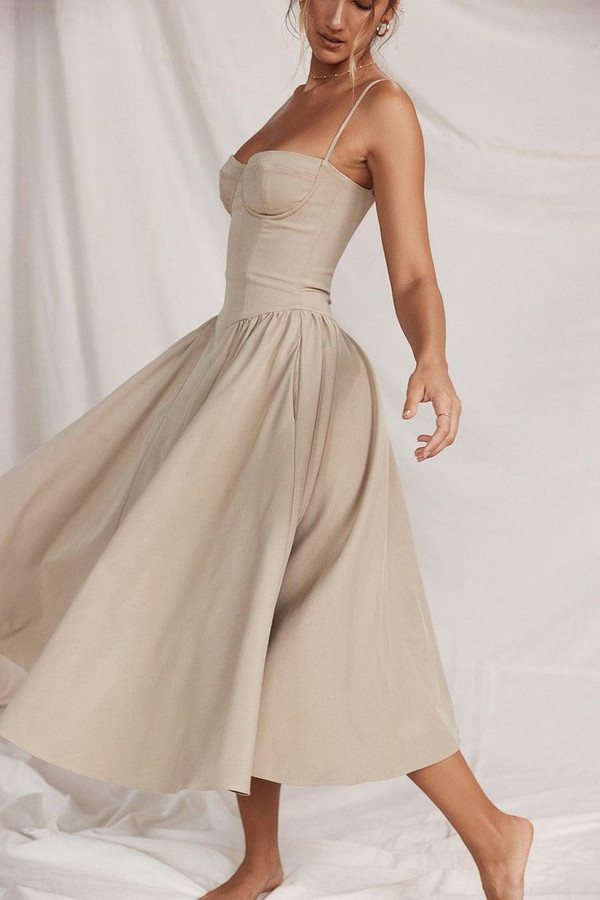Robe Midi Corsetée Celine™ Robe Midi Corsetée Celine™ zaxx