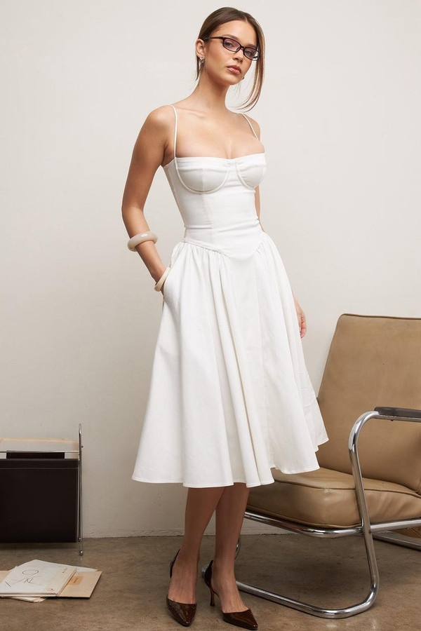 Robe Midi Corsetée Celine™ Robe Midi Corsetée Celine™ zaxx