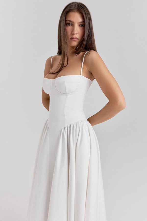 Robe Midi Corsetée Celine™ Robe Midi Corsetée Celine™ zaxx