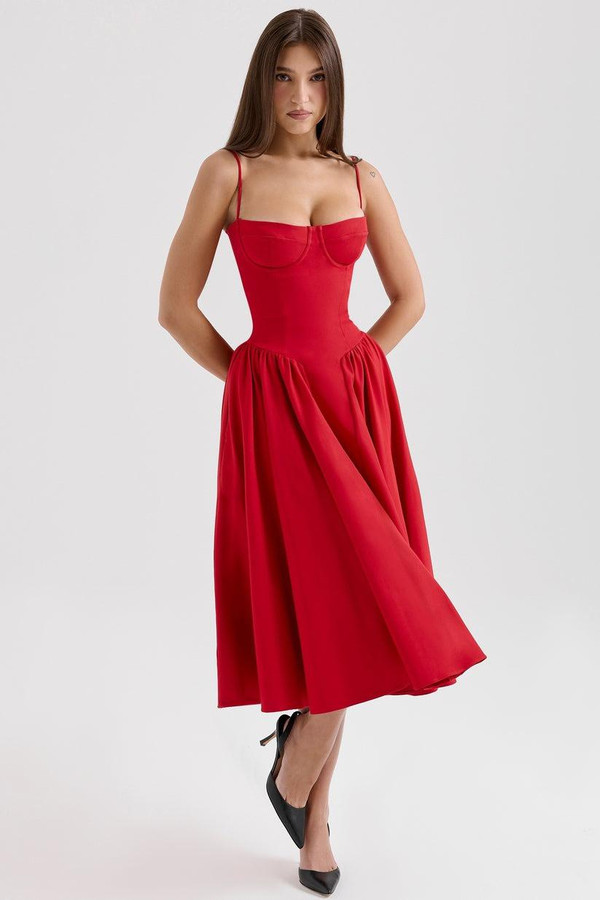 Robe Midi Corsetée Celine™ Robe Midi Corsetée Celine™ zaxx
