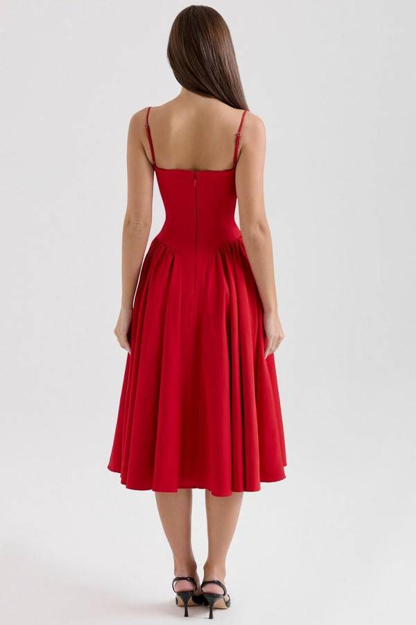 Robe Midi Corsetée Celine™ Robe Midi Corsetée Celine™ zaxx