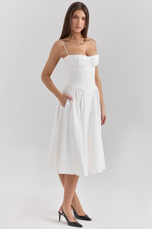 Robe Midi Corsetée Celine™ Robe Midi Corsetée Celine™ zaxx