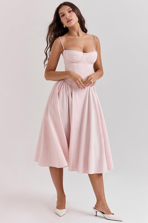 Robe Midi Corsetée Celine™ Robe Midi Corsetée Celine™ zaxx
