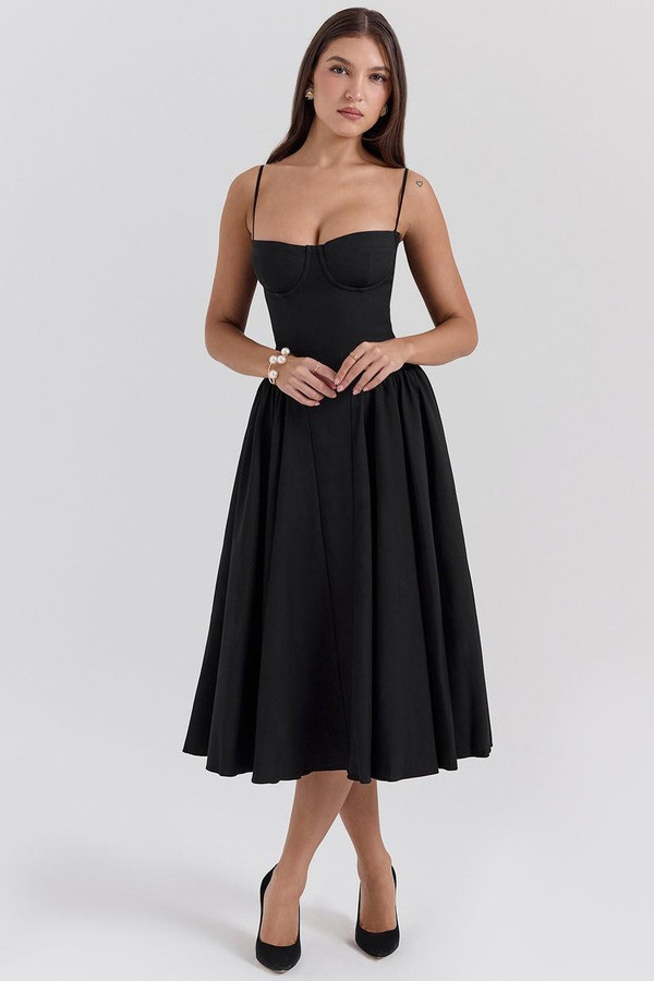 Robe Midi Corsetée Celine™ Robe Midi Corsetée Celine™ zaxx