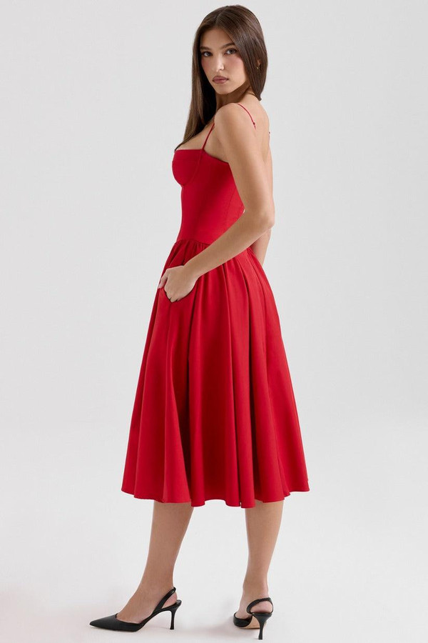 Robe Midi Corsetée Celine™ Robe Midi Corsetée Celine™ zaxx