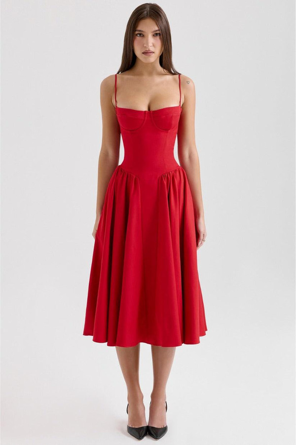 Robe Midi Corsetée Celine™ Robe Midi Corsetée Celine™ zaxx