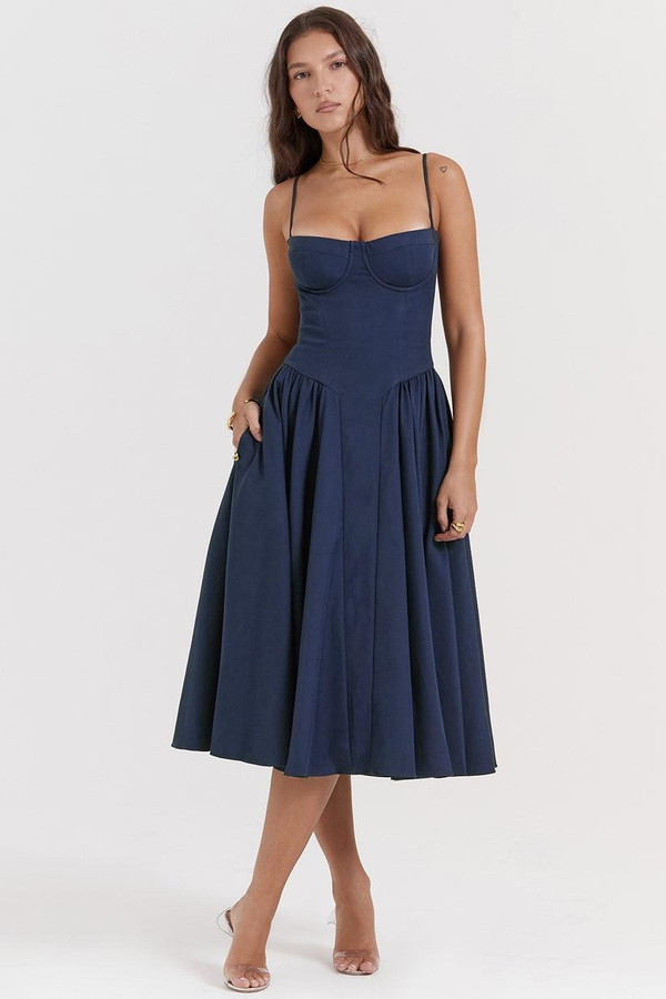 Robe Midi Corsetée Celine™ Robe Midi Corsetée Celine™ zaxx