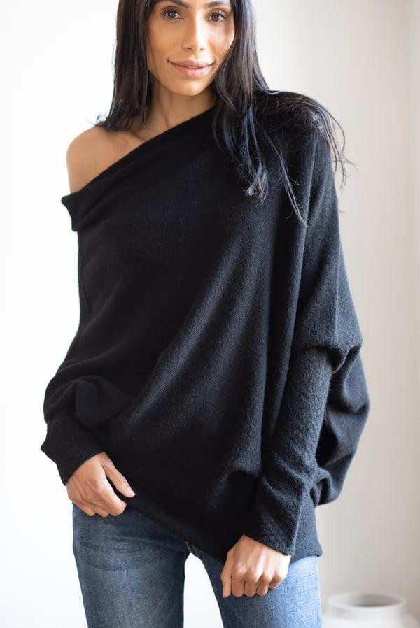 Pull Drapé Asymétrique Zenvora™ Pull Drapé Asymétrique Zenvora™ zaxx