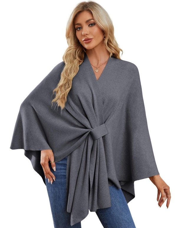Poncho Femme à Ouverture Frontale - Châle Doux pour le Printemps, l'Automne et l'Hiver Puli™ zaxx