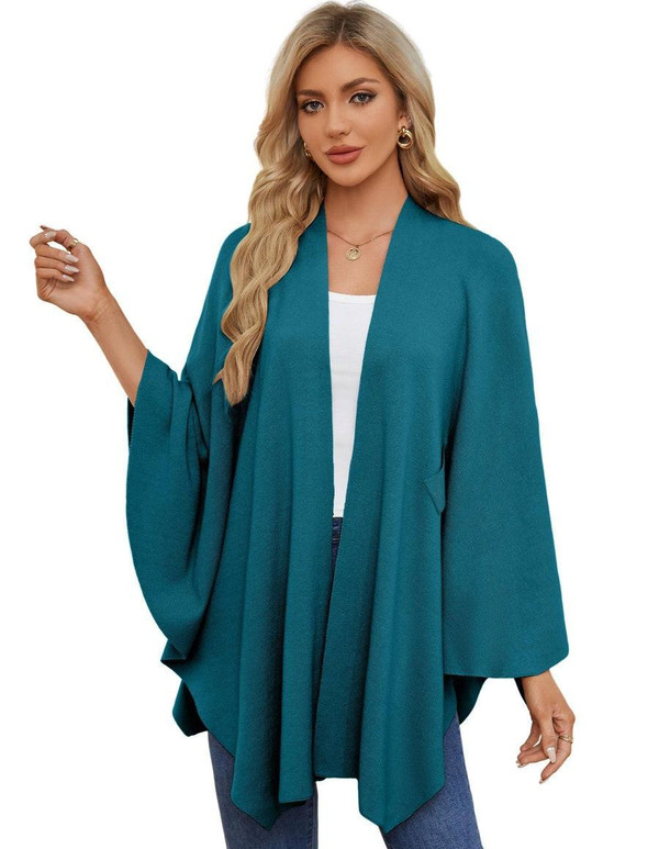 Poncho Femme à Ouverture Frontale - Châle Doux pour le Printemps, l'Automne et l'Hiver Puli™ zaxx