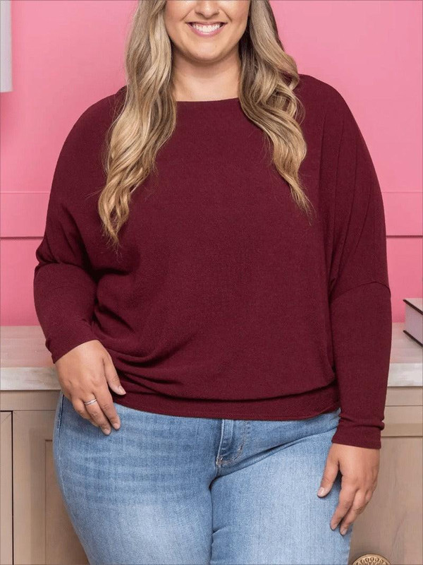 Haut à Col Bateau et Manches Larges Dreamy Knit™ zaxx