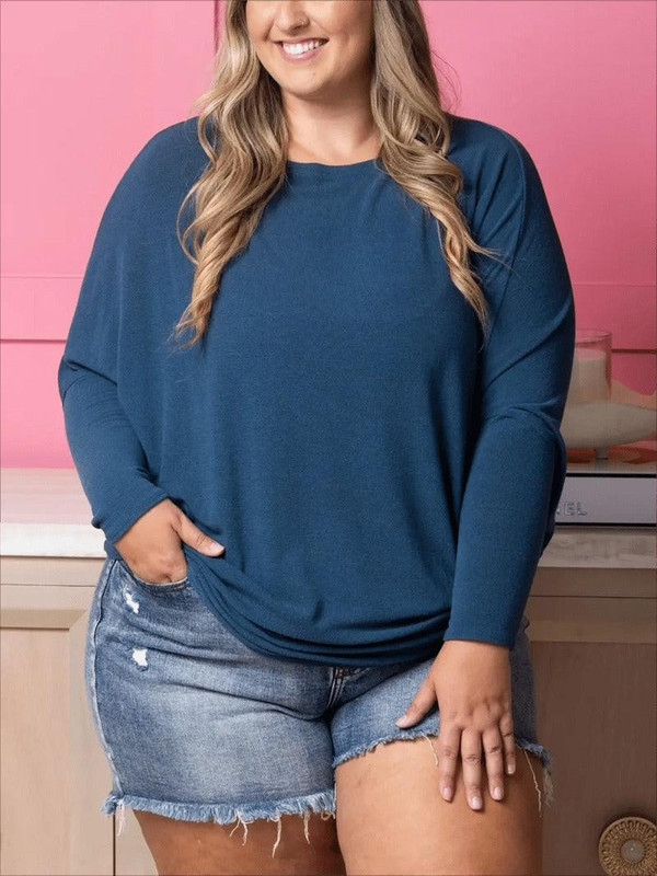 Haut à Col Bateau et Manches Larges Dreamy Knit™ zaxx