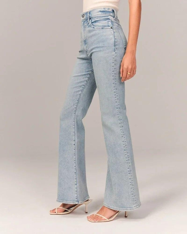 Jean Flare Extensible à Taille Ultra Haute Nuvden™ zaxx