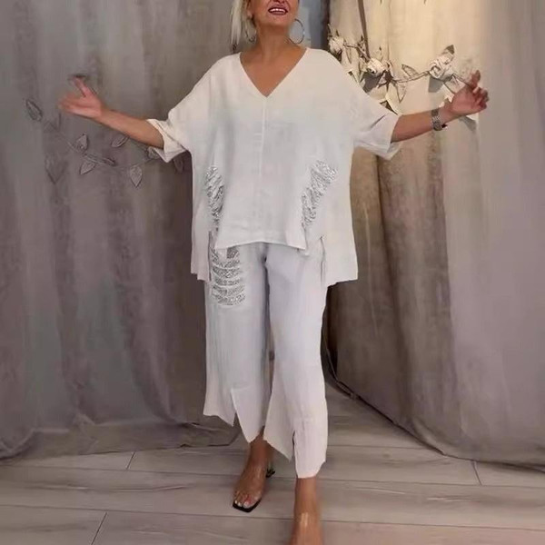 Ensemble Féminin Bali Chic™ – en Coton Léger et Lin Ensemble Féminin Bali Chic™ – en Coton Léger et Lin zaxx