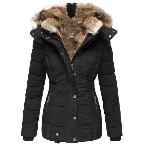 Manteau d'Hiver Chaud avec Doublure en Fausse Fourrure Nora™ Manteau d'Hiver Chaud avec Doublure en Fausse Fourrure Nora™ zaxx
