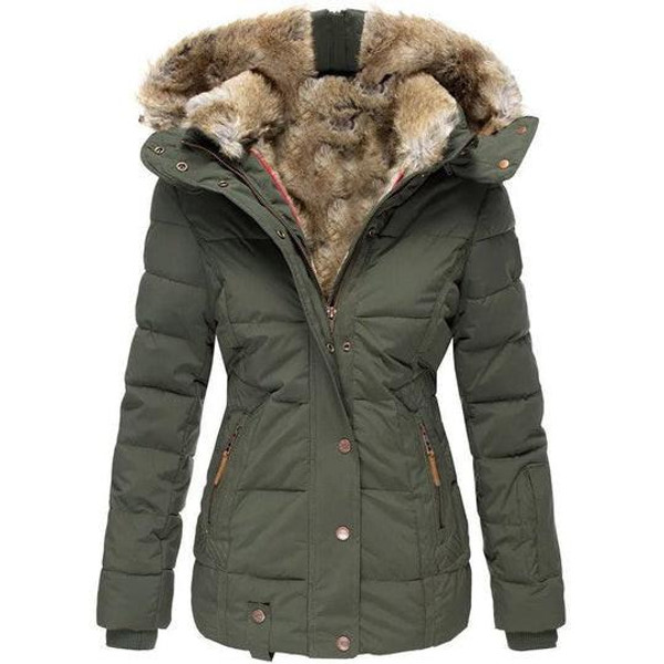 Manteau d'Hiver Chaud avec Doublure en Fausse Fourrure Nora™ Manteau d'Hiver Chaud avec Doublure en Fausse Fourrure Nora™ zaxx