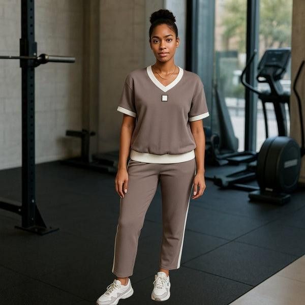 Ensemble Chic Top Col V + Pantalon Lorenzo™ Ensemble Chic Top Col V + Pantalon Lorenzo™ zaxx