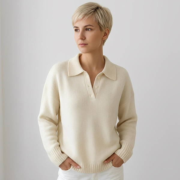 Pull en Maille Douce et Chaude avec Col – Olivia™ zaxx