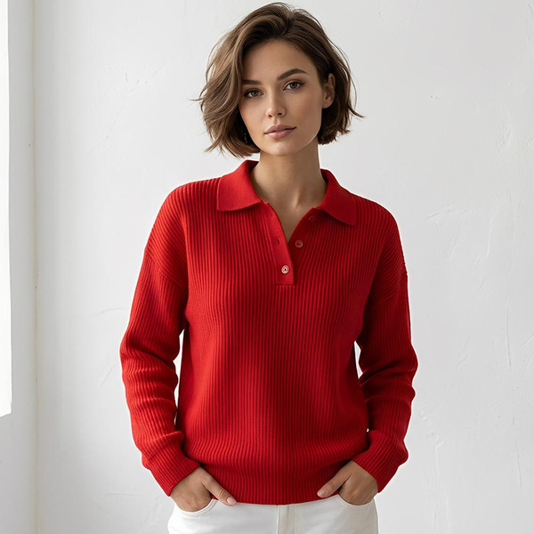 Pull en Maille Douce et Chaude avec Col – Olivia™ zaxx