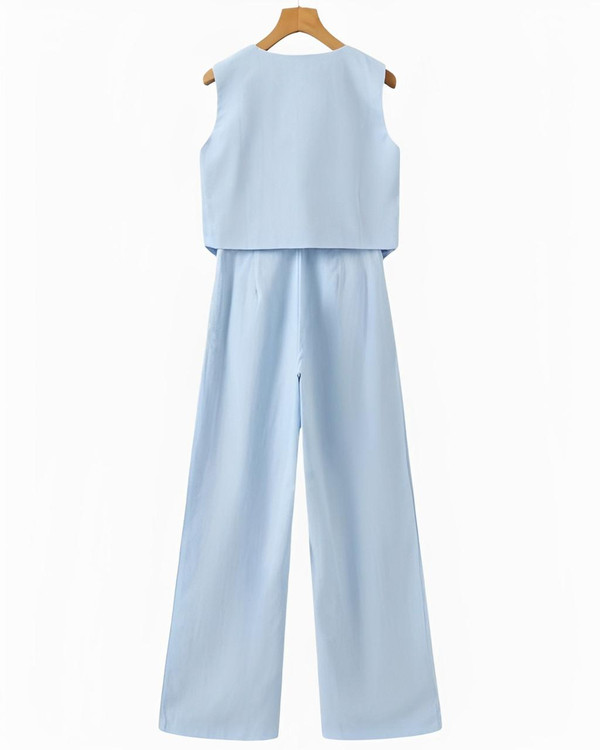 Ensemble Deux Pièces en Lin – Classy Lady™ zaxx