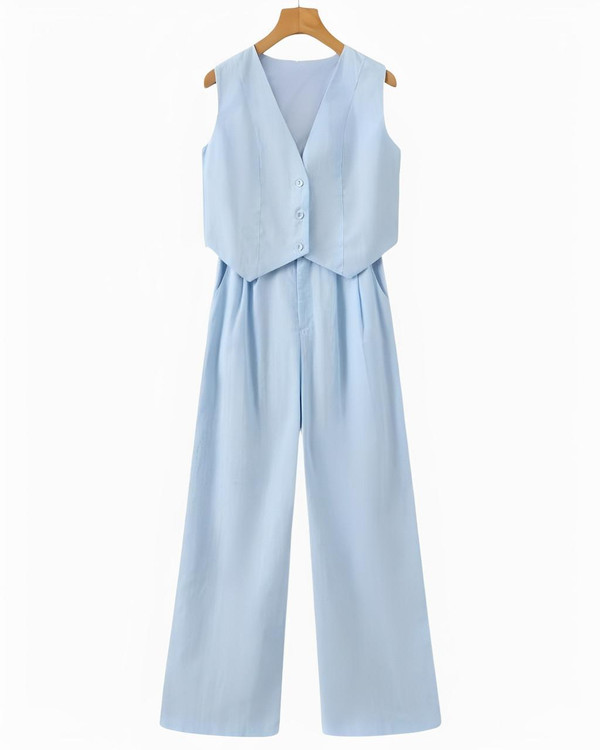 Ensemble Deux Pièces en Lin – Classy Lady™ zaxx