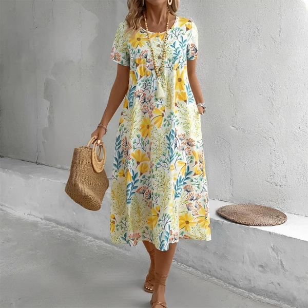 Robe Fleurie Élégante – Lena™ zaxx