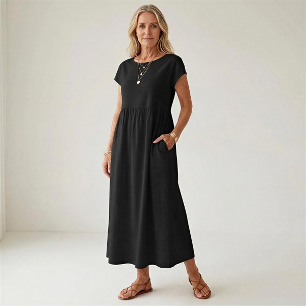 Robe Midi en Coton Doux – Gabrielle™ zaxx