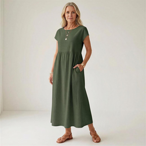 Robe Midi en Coton Doux – Gabrielle™ zaxx