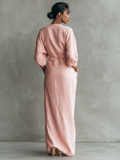 Robe Longue Élégante à Col V – Karen™ zaxx