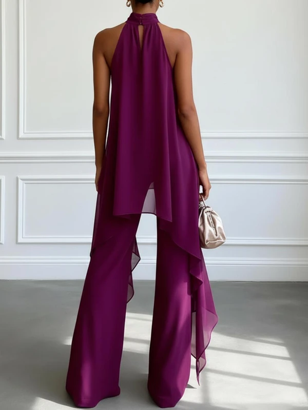 Ensemble Élégant Dos Nu Avec Pantalon – Viola™ zaxx