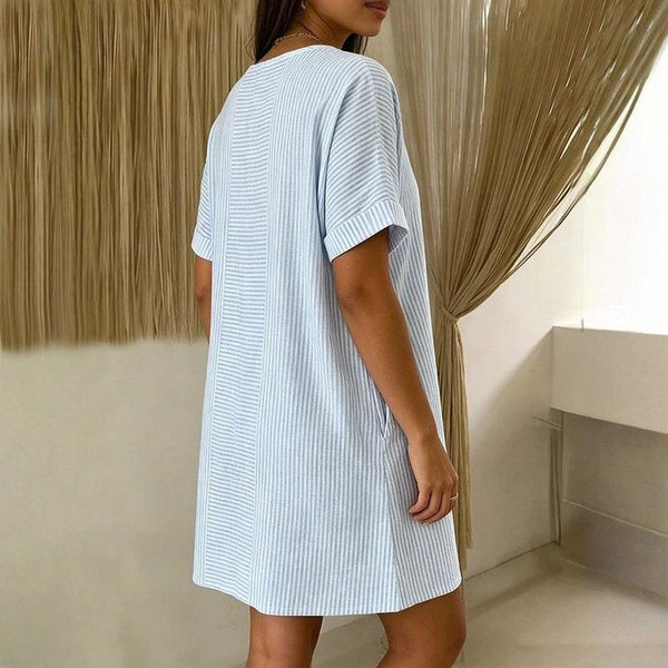 Robe Rayée Décontractée – Veloria™ zaxx