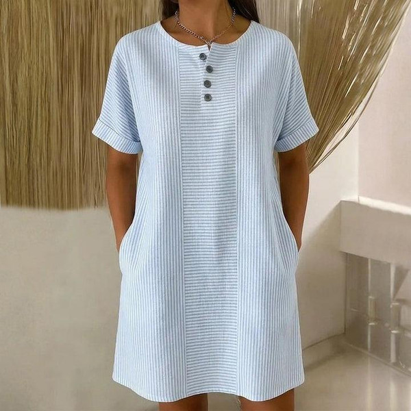 Robe Rayée Décontractée – Veloria™ zaxx