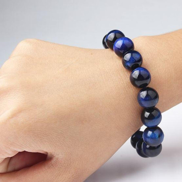 Bracelet OEil De Faucon OEil de Tigre Bleu - Bracelet de Protection zaxx