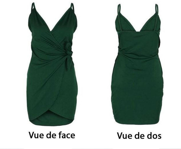 Robe dEte Nouee a Fines Bretelles Robe dEte Nouee a Fines Bretelles zaxx
